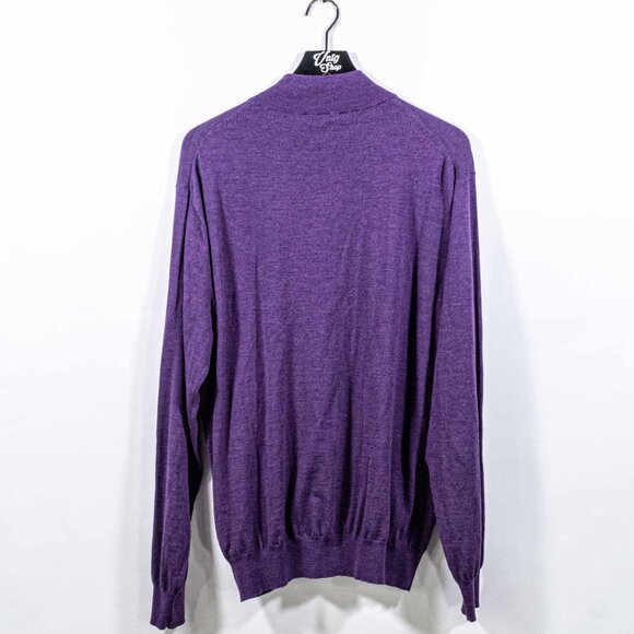 Peter Millar Collection 1/4 Zip Sweater XXL Lambswool Baltusrol Golf England - Picture 8 of 8